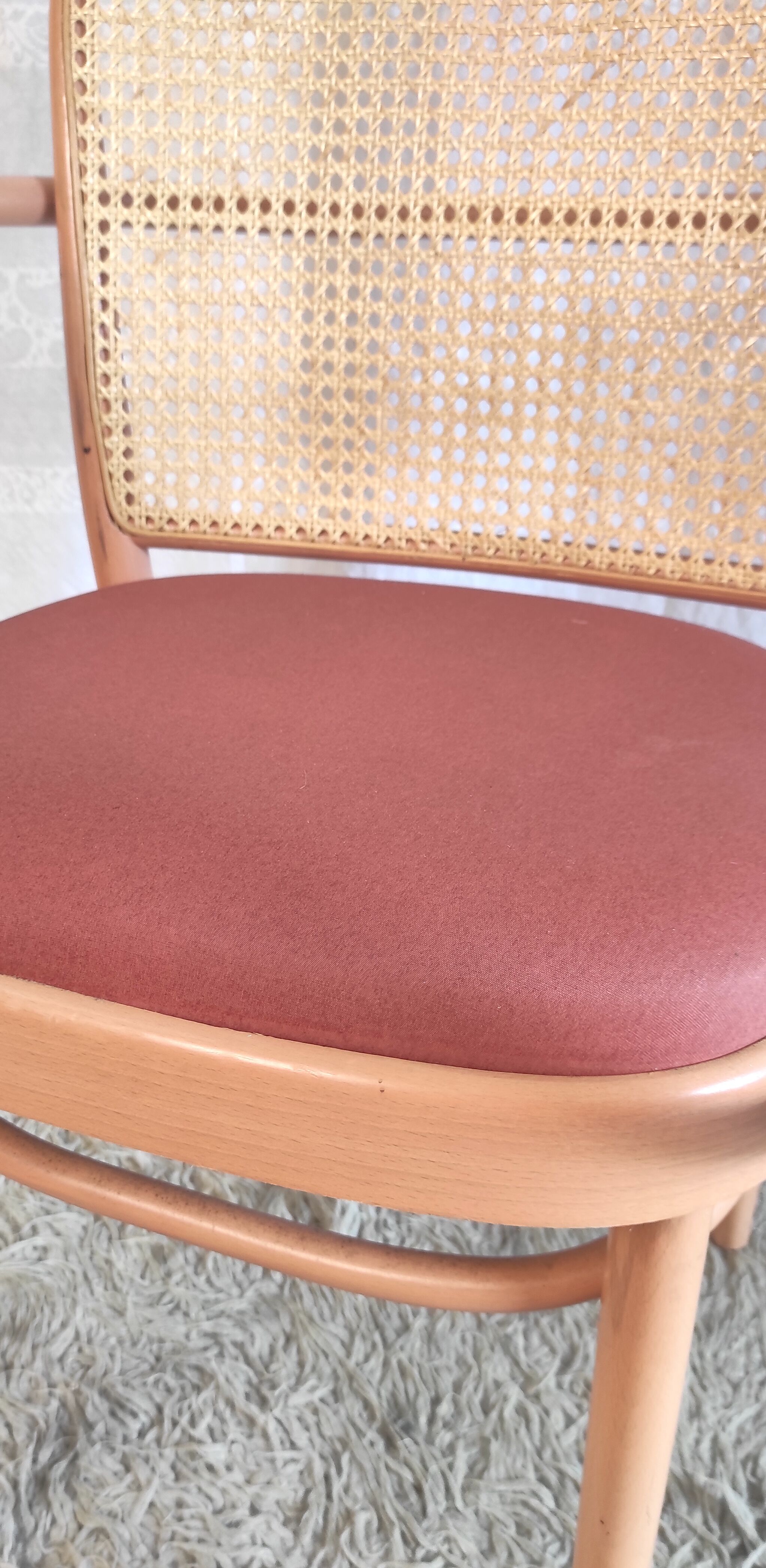 Curved wooden armchair model 811 by J. Hoffmann – late edition XXth