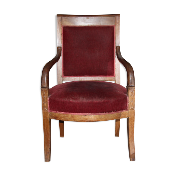 Fauteuil de bureau rouge bordeaux