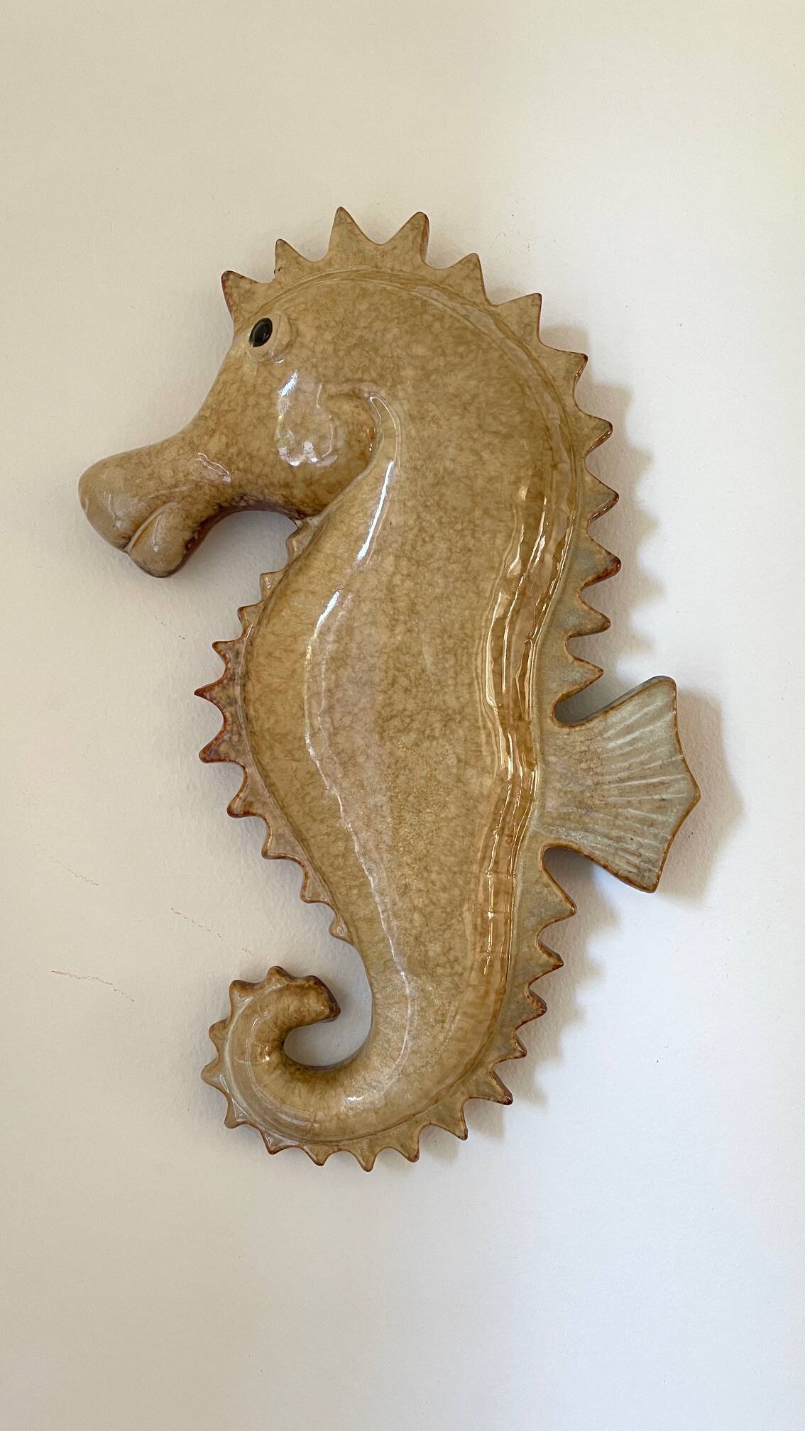SEAHORSE Ceramic Wall Hanging VINTAGE