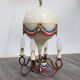 French Style Balloon Toleware Chandelier from the 1950s