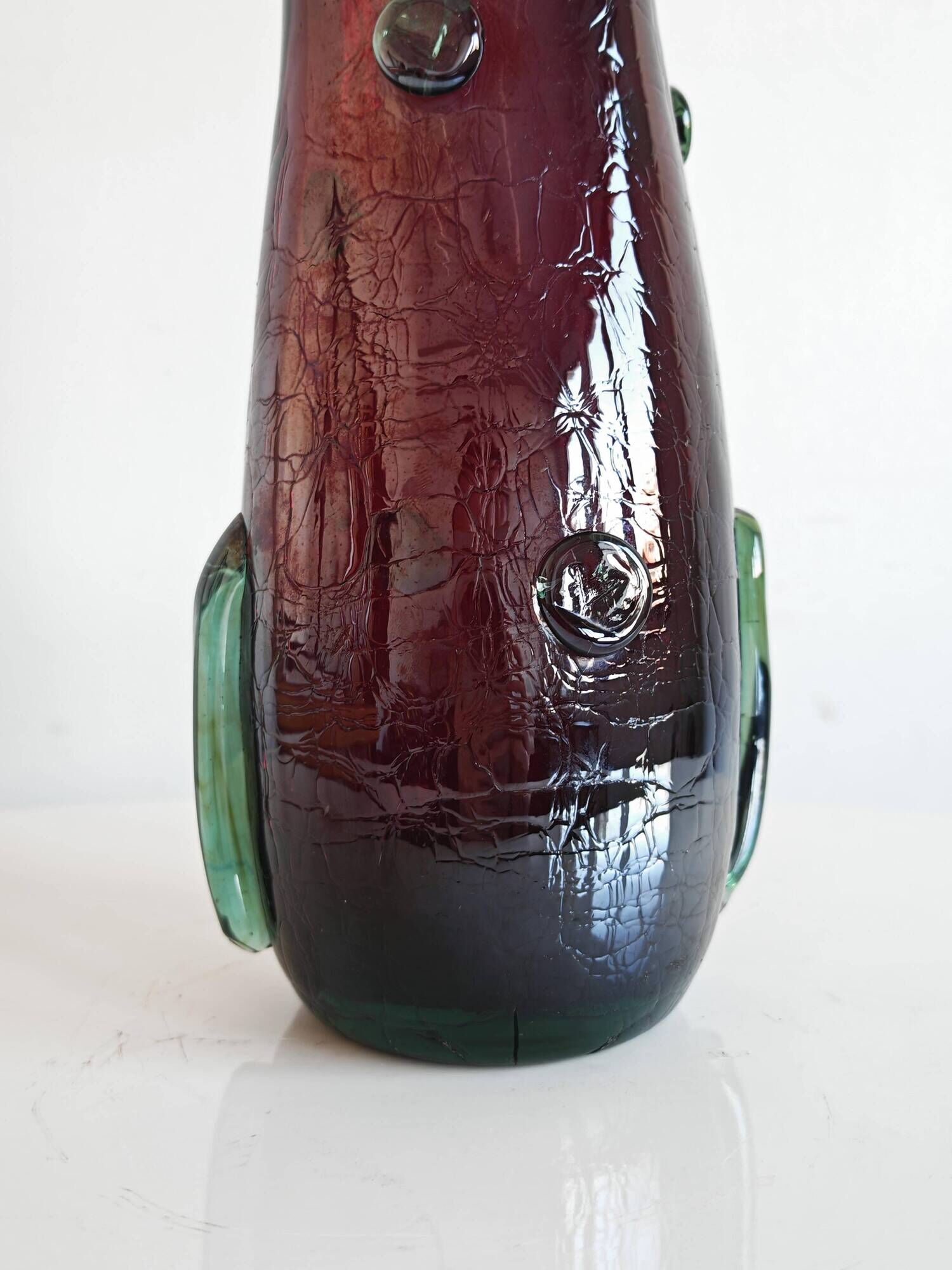Vase en verre de Murano Mid Century Modern par Luciano Ferro 1950s