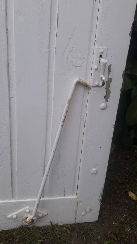 Shutters 4 leaves H148xW245cm (2) antique oak louvres pair 2