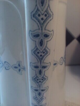 Vintage pitcher French earthenware Luneville