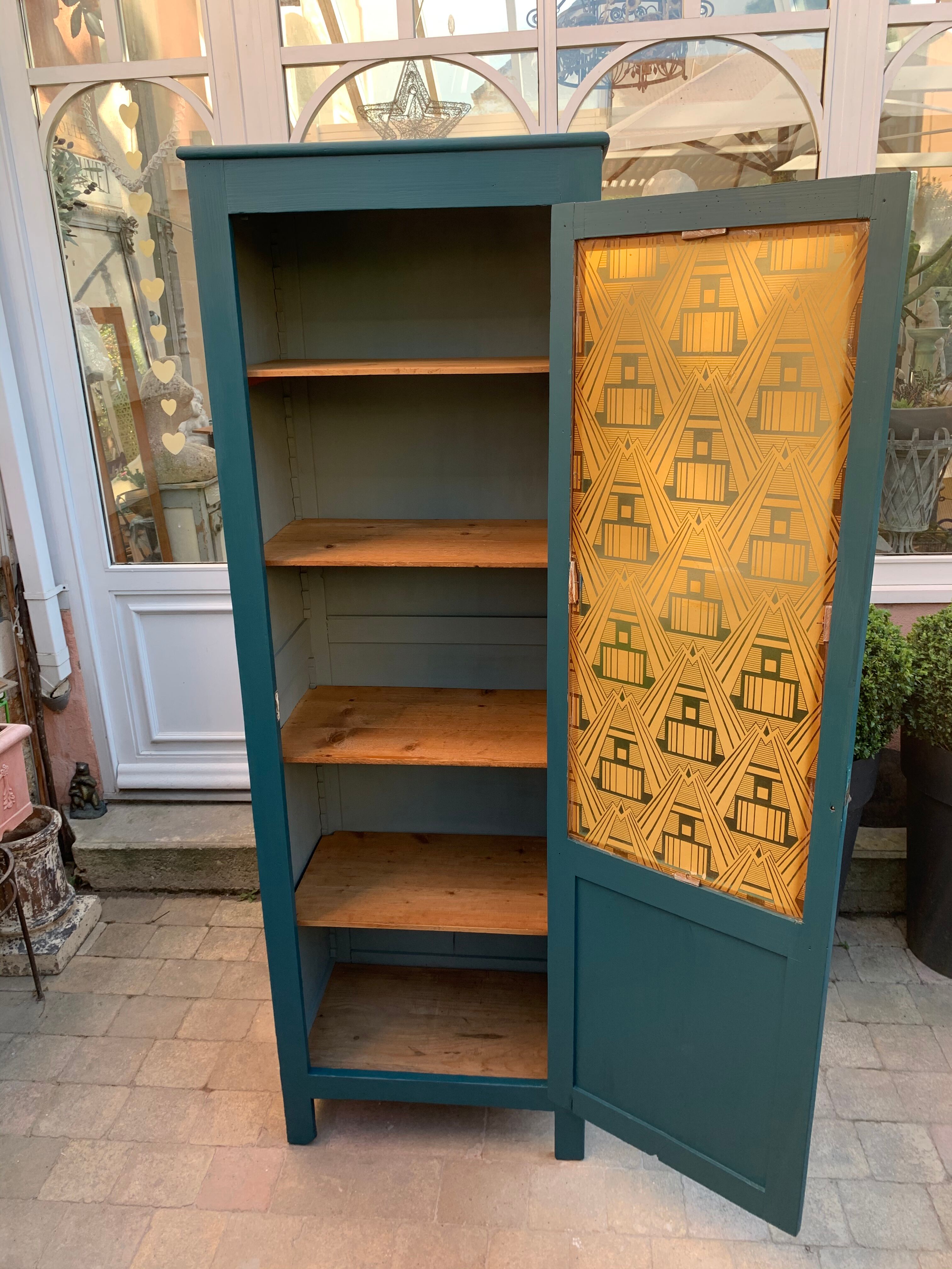 Art Deco glass Parisian wardrobe