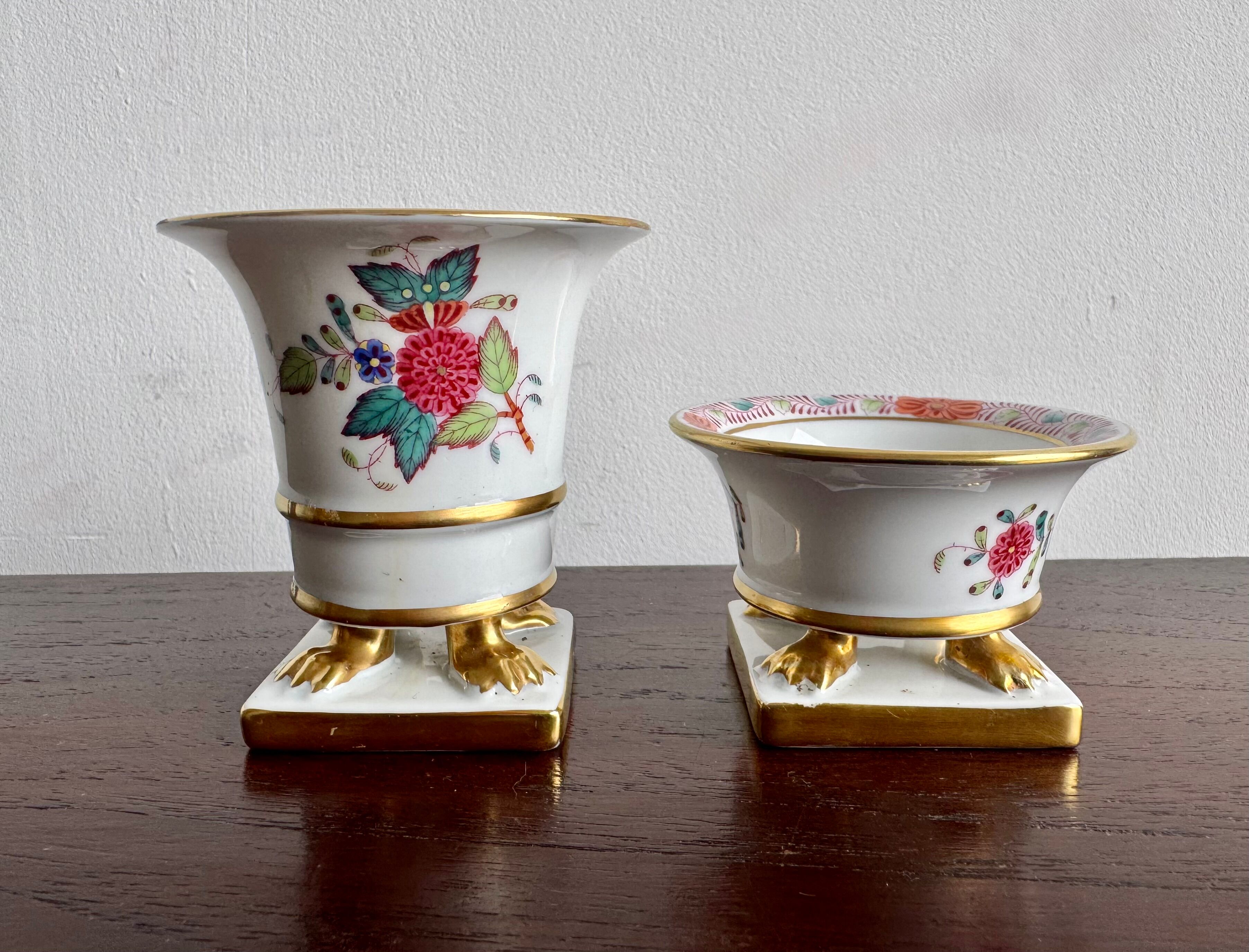 Pair of Small Porcelain Vases by Herend