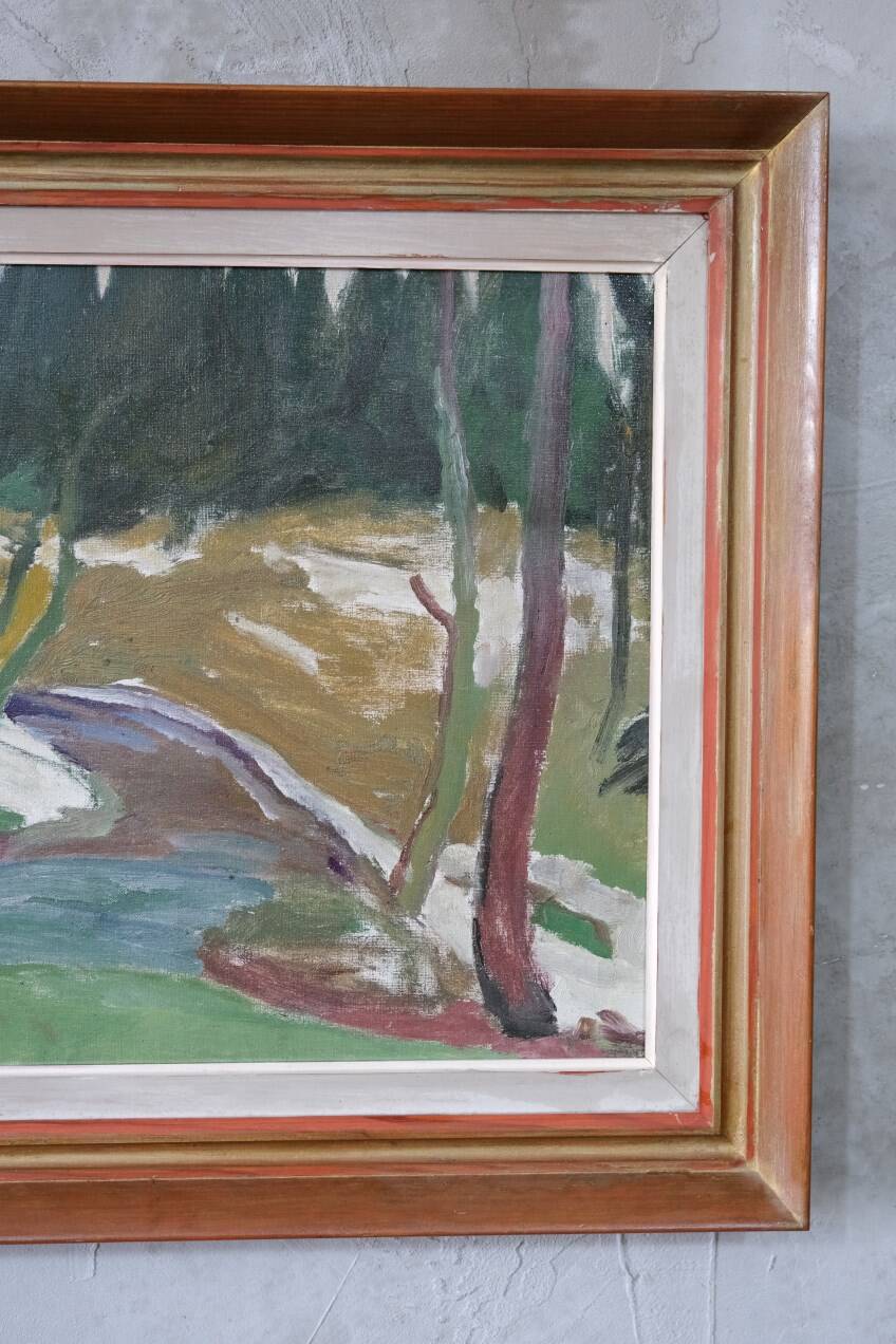 Hjalmar Lundström, Swedish Oil Painting, 1940s, Framed