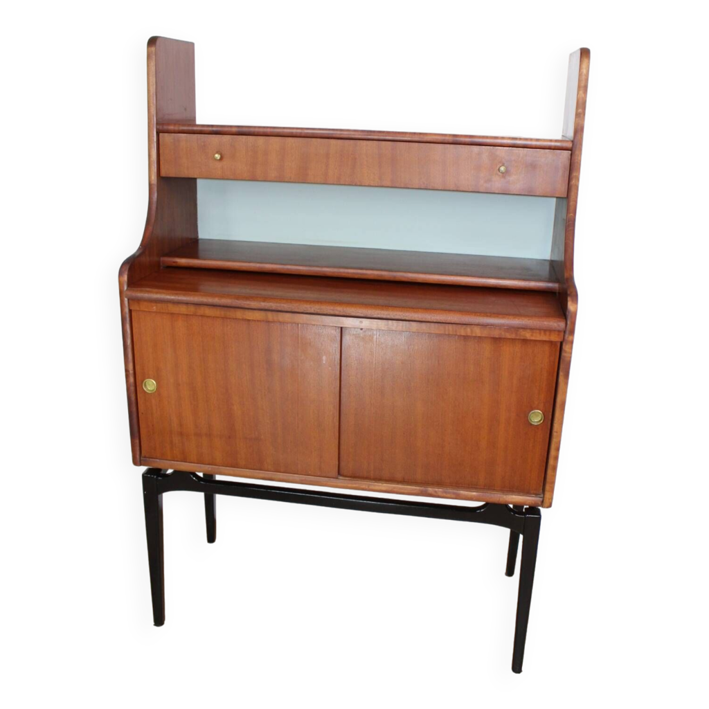 bureau-secretaire-teck-vintage-1960-danemark-selency