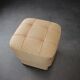 Czechoslovakian Art Deco stool from the 1930s with sprung seat, new upholstery