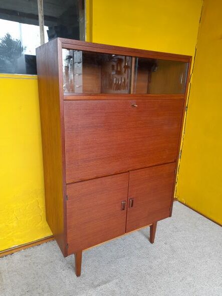 Scandinavian style secretary in vintage UNIFA teak
