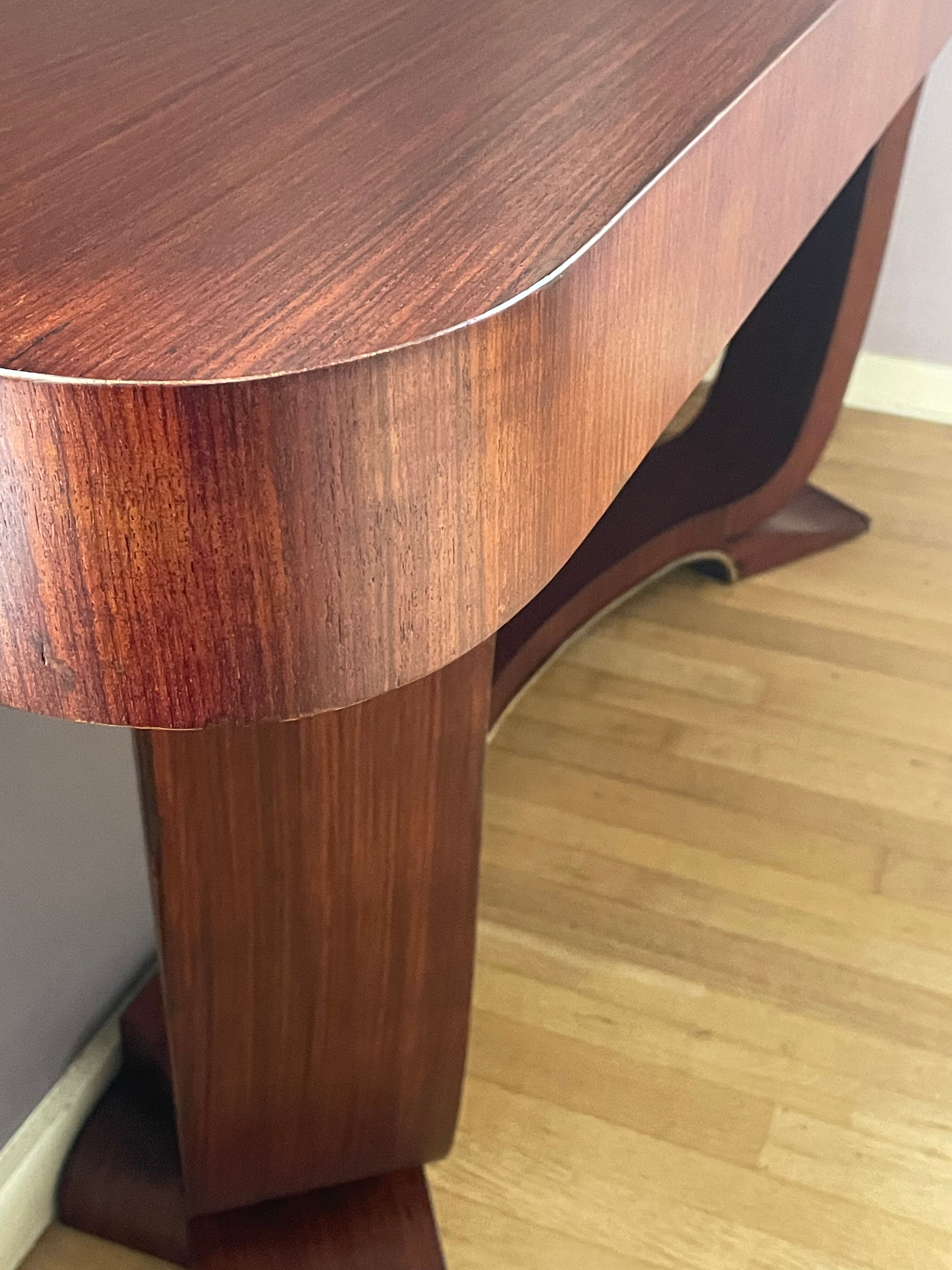 Art Deco console in rosewood