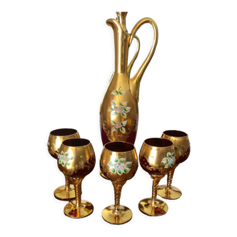 Verres et carafon Murano