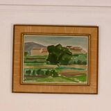 Sunset landscape by Arnold Axelsson