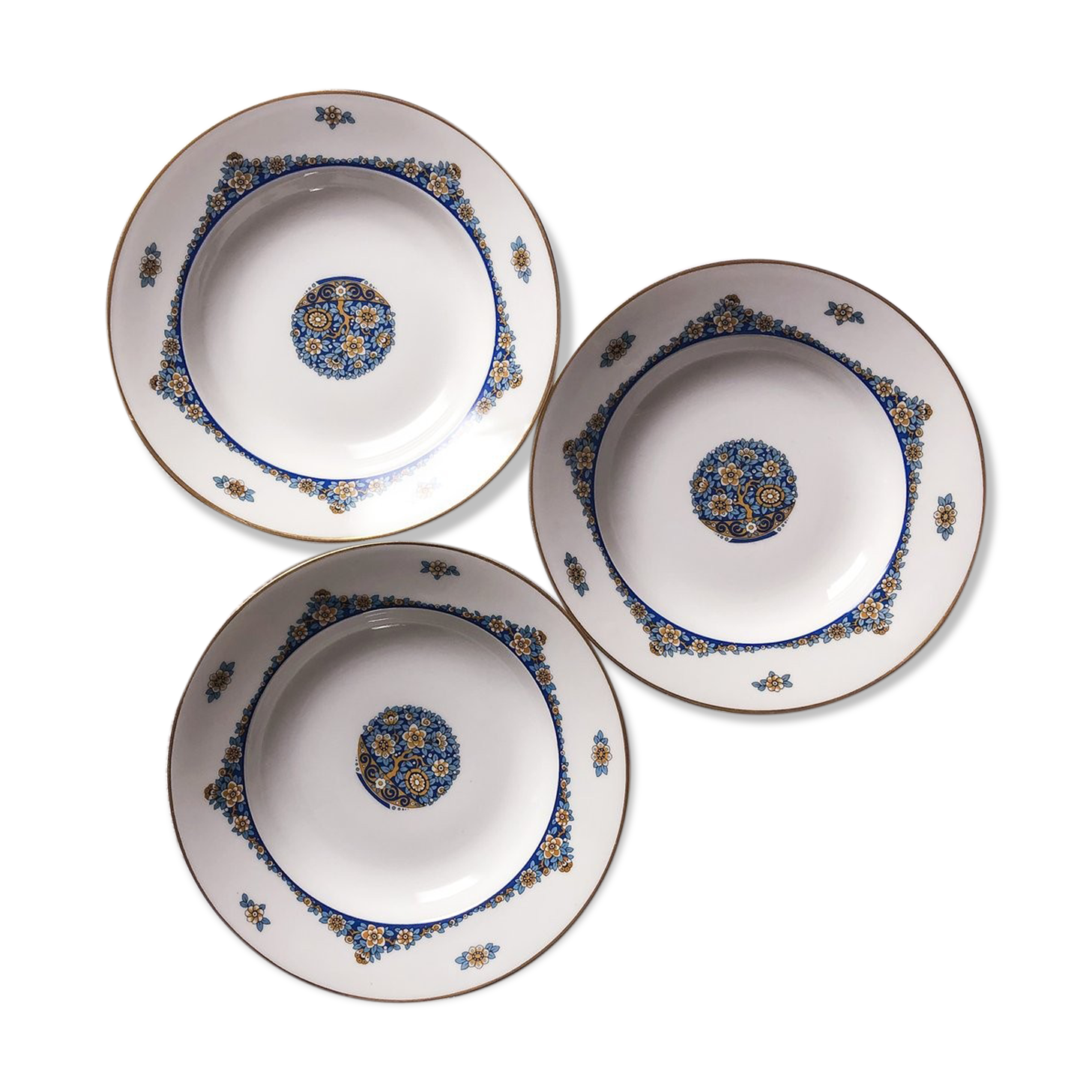 Limoges porcelain trio