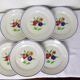 Set of 6 vintage Badonviller porcelain dessert plates