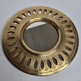 Vintage Moroccan mirror, openwork round, 23 cm