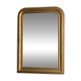 Louis Philippe mirror, late 19th century. Gilded. 88x62.