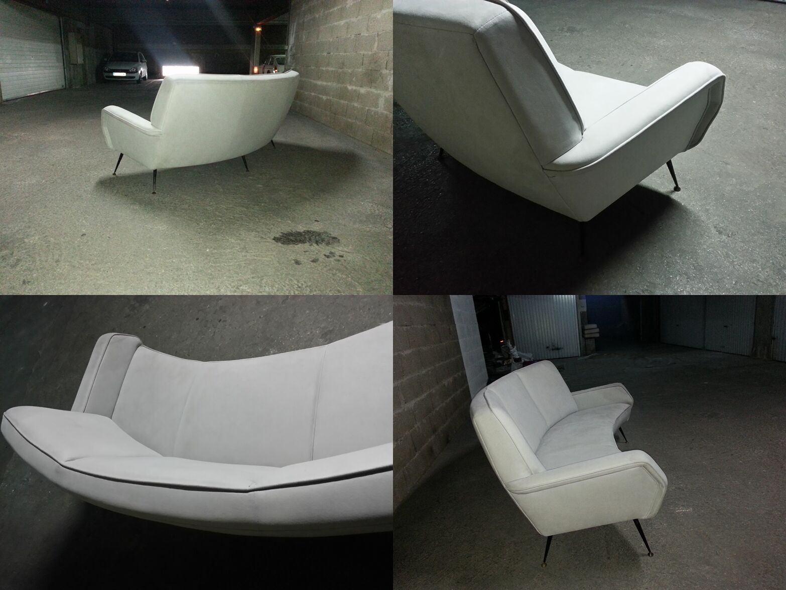 Sofa Italian vintage 50s design arc