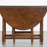 Table à abattants/table pliante ancienne en chêne anglais du 18ème siècle.