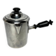 Tableware, marabout milk jug in silver-plated metal and wood from the early 20th century.