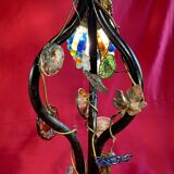 Pair of vintage Murano cluster lamps, 1950s