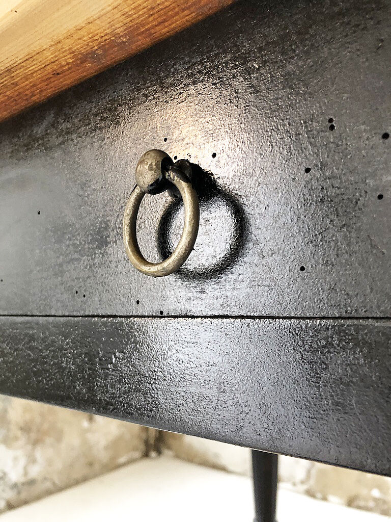 Butcher's table work central island marble