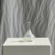 Mini vintage glass soliflore vase with ball belly H12.5