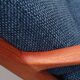 1960s armchair + ottomane teak, Ole Wanscher for Cado
