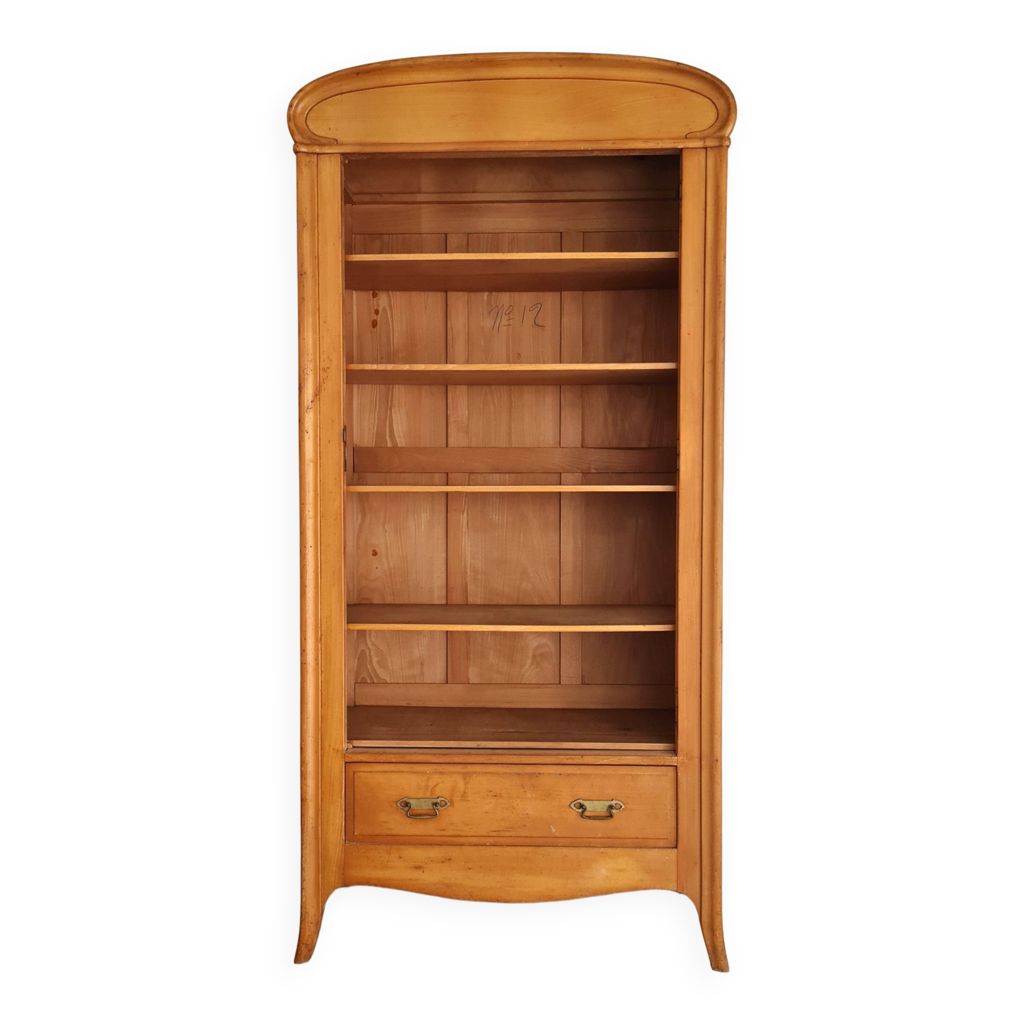 Art Nouveau bookcase hosiery cupboard