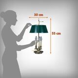 Lampe bouillotte en laiton, style Empire – fin XIXe