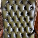 Vintage leather Chesterfield armchair