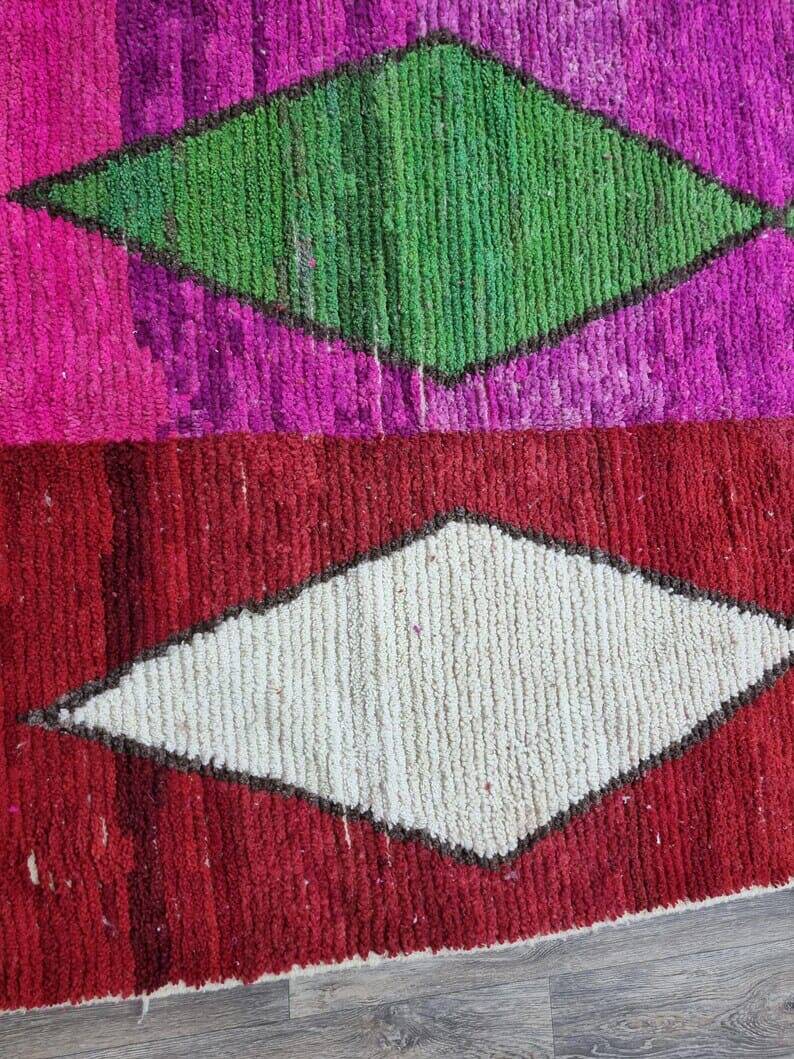 Handmade pure wool rug size 150 x 250 cm