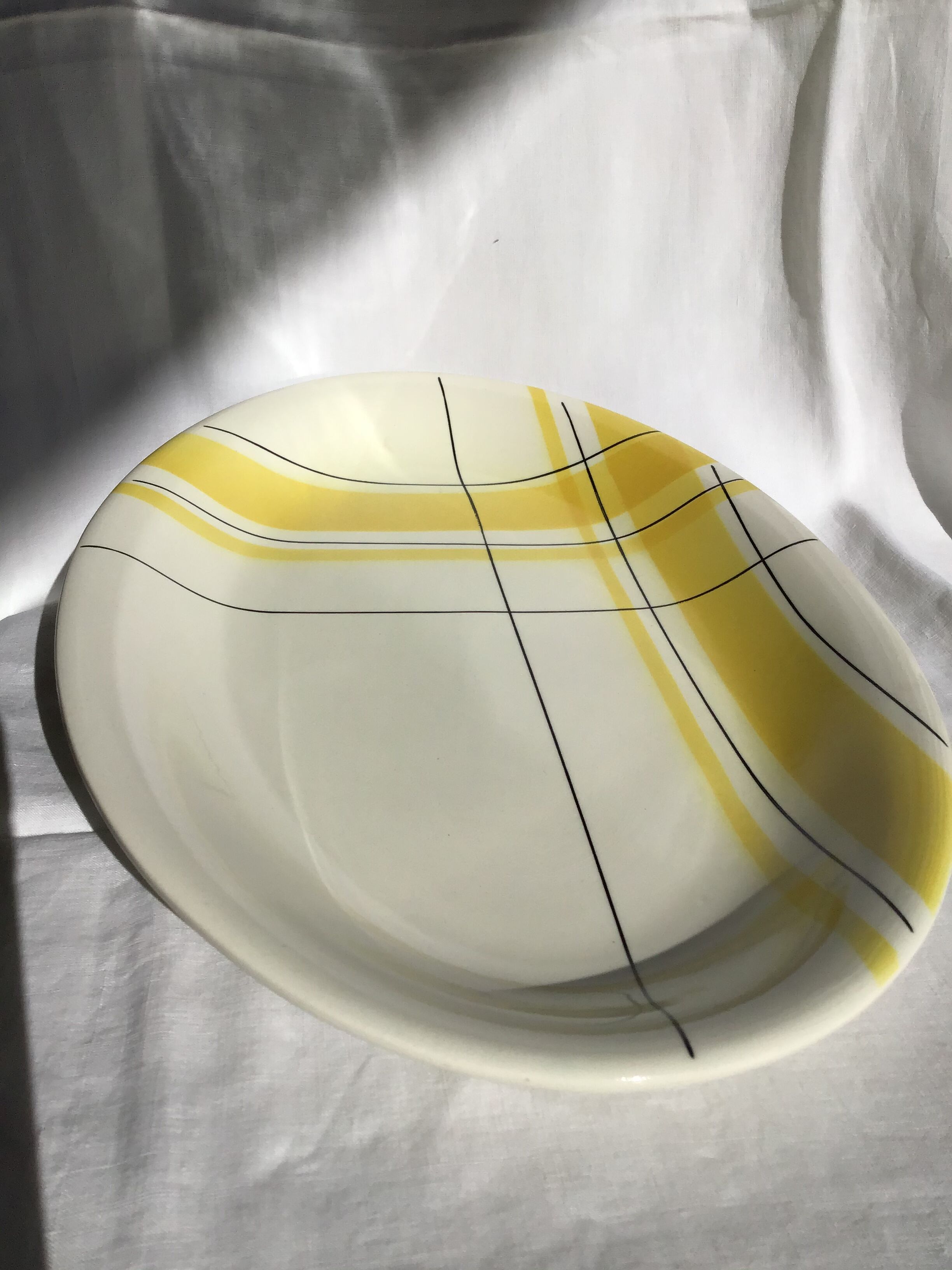 Dish oval Salins yellow tiles Montreal