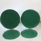 Pair of ART DECO  Silver plated Candleholders