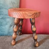 Tabouret pieds tournés