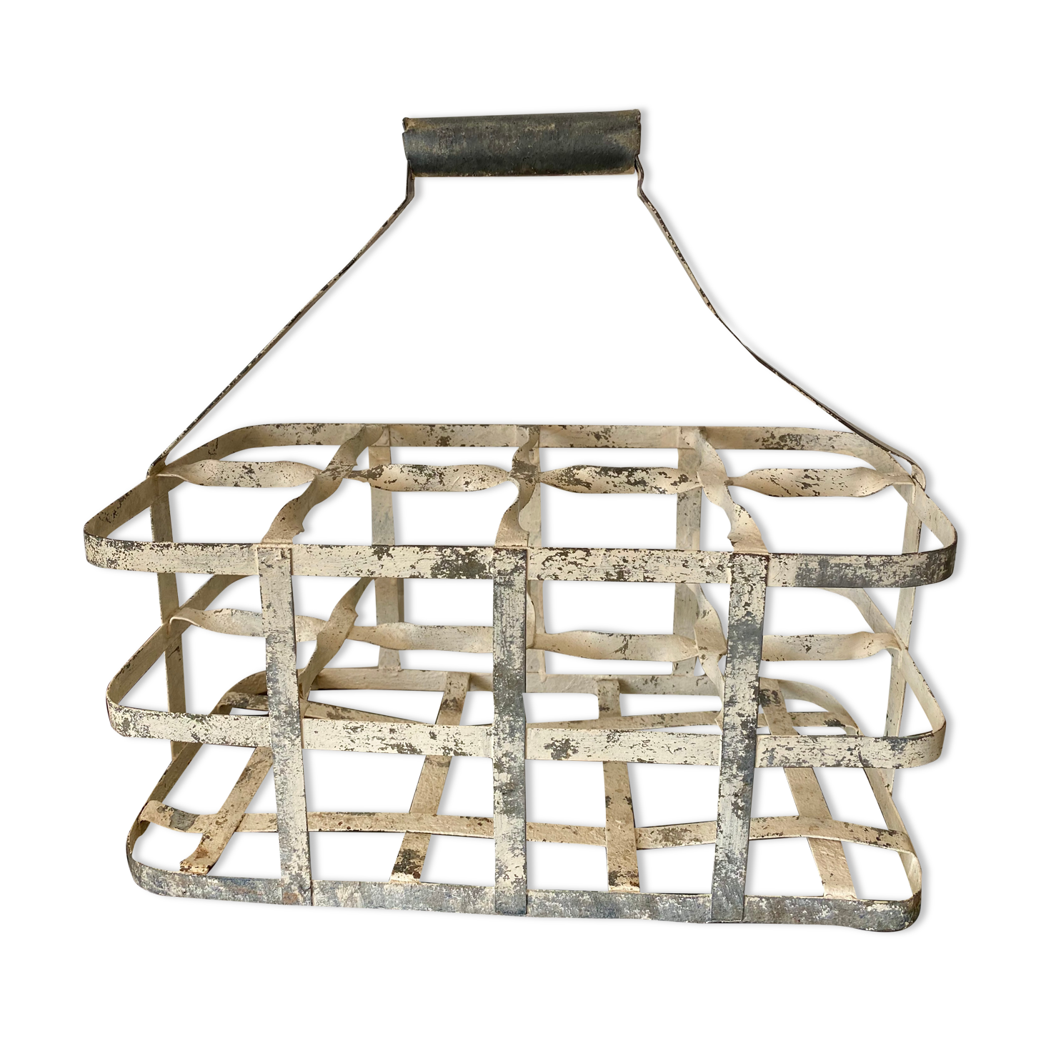 White bottle basket