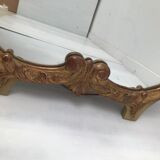 Gilded wooden mirror decoration shell Louis XIV