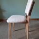 Art Deco white boucle chairs