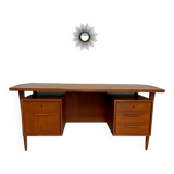 Scandinavian design desk Swiss Teack 70s vintage teak