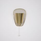 Style perforated brass wall light