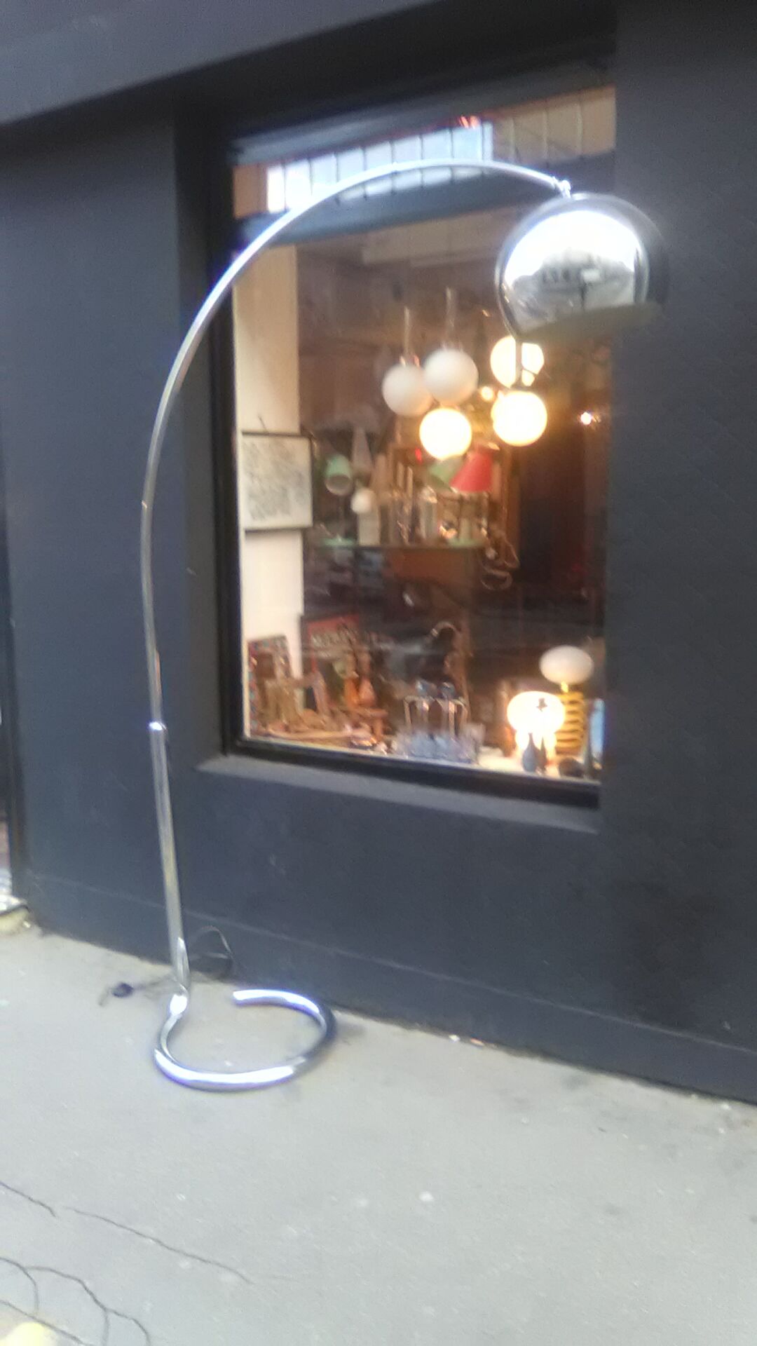 Chrome design arco floor lamp