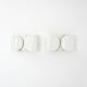 White "Foglio" wall lights by Tobia & Afra Scarpa for Flos, 1960s.