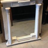 Egyptian style stone wall mirror with lighting