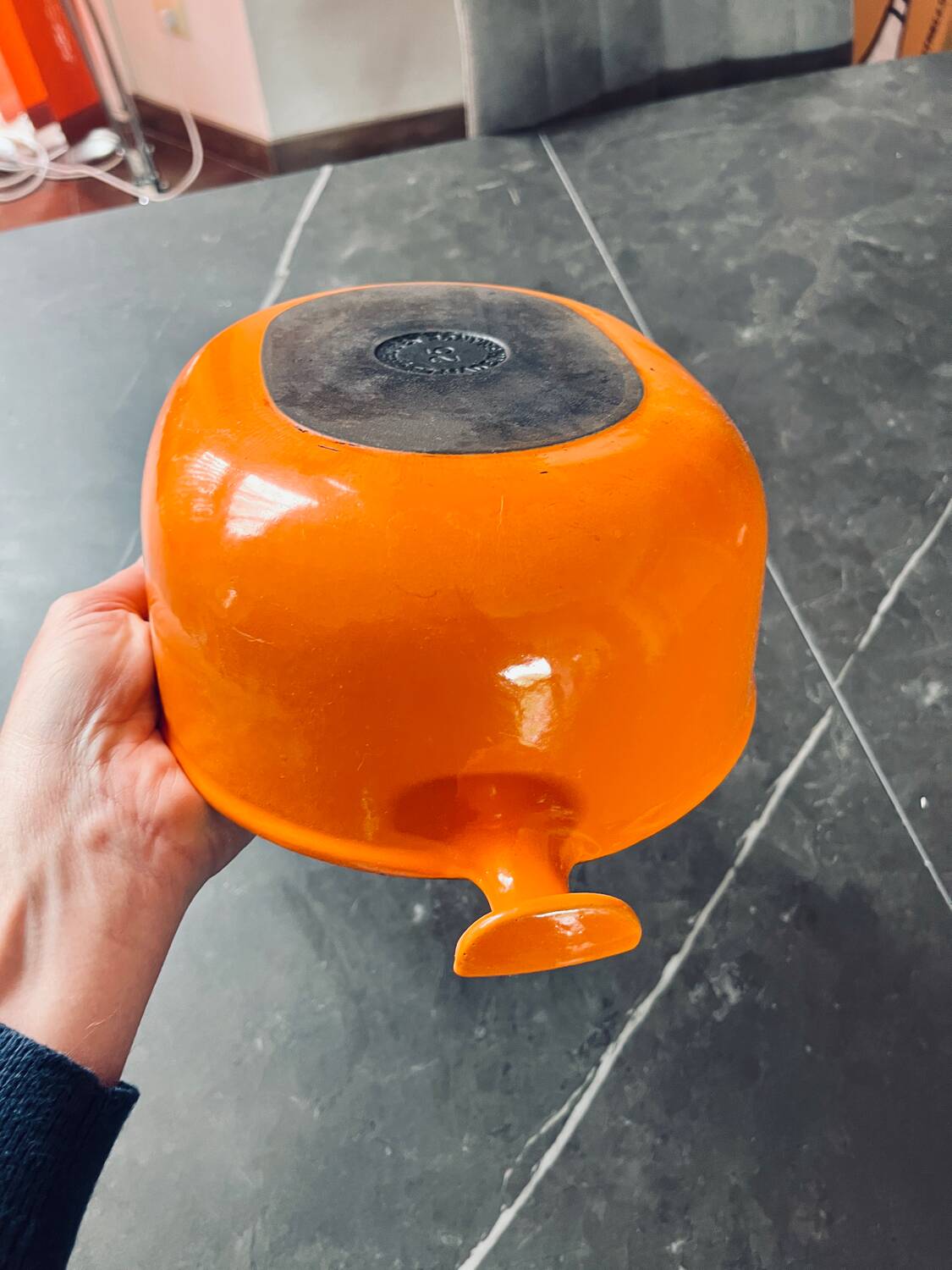 Vintage casserole dish Le Creuset 25 La Mama by Enzo Mari