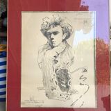 Lithograph Moretti Rimbaud / Verlaine