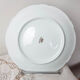 Lot of 4 flat plates Limoges FD Chauvigny golden white rose pattern
