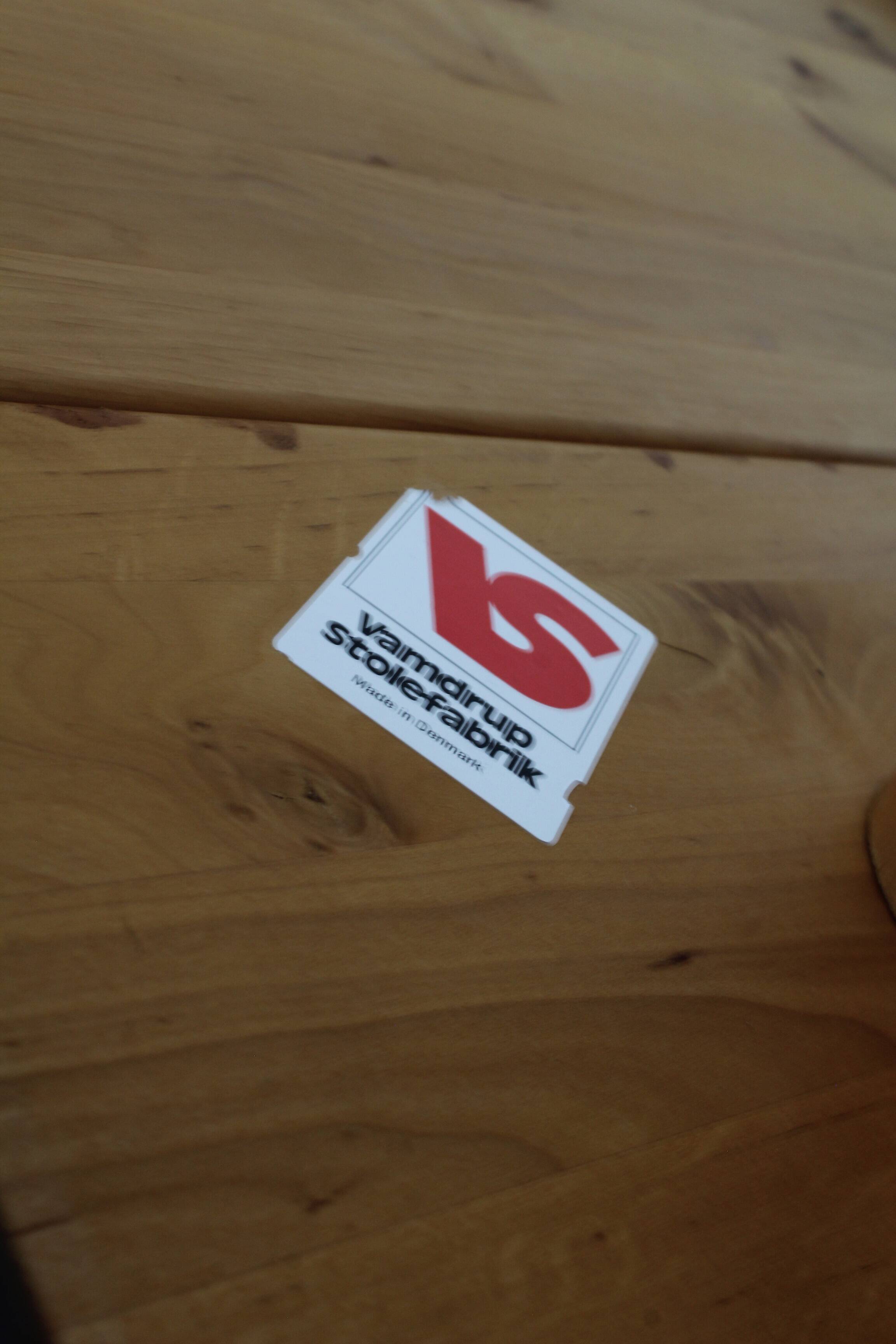 Table à manger vintage ronde extensible danoise Vamdrup Stolefabrik 1960