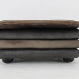 1970s Wiener Werkstätte Brutalist Letaher Adjustable Armchair