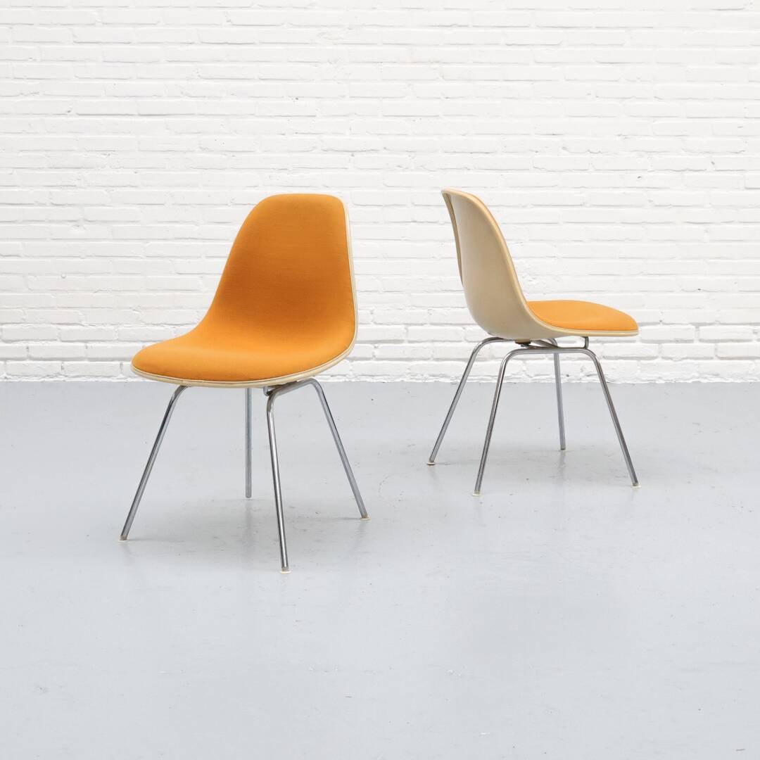 Chaises de salle à manger Eames DSX Herman Miller années 1970