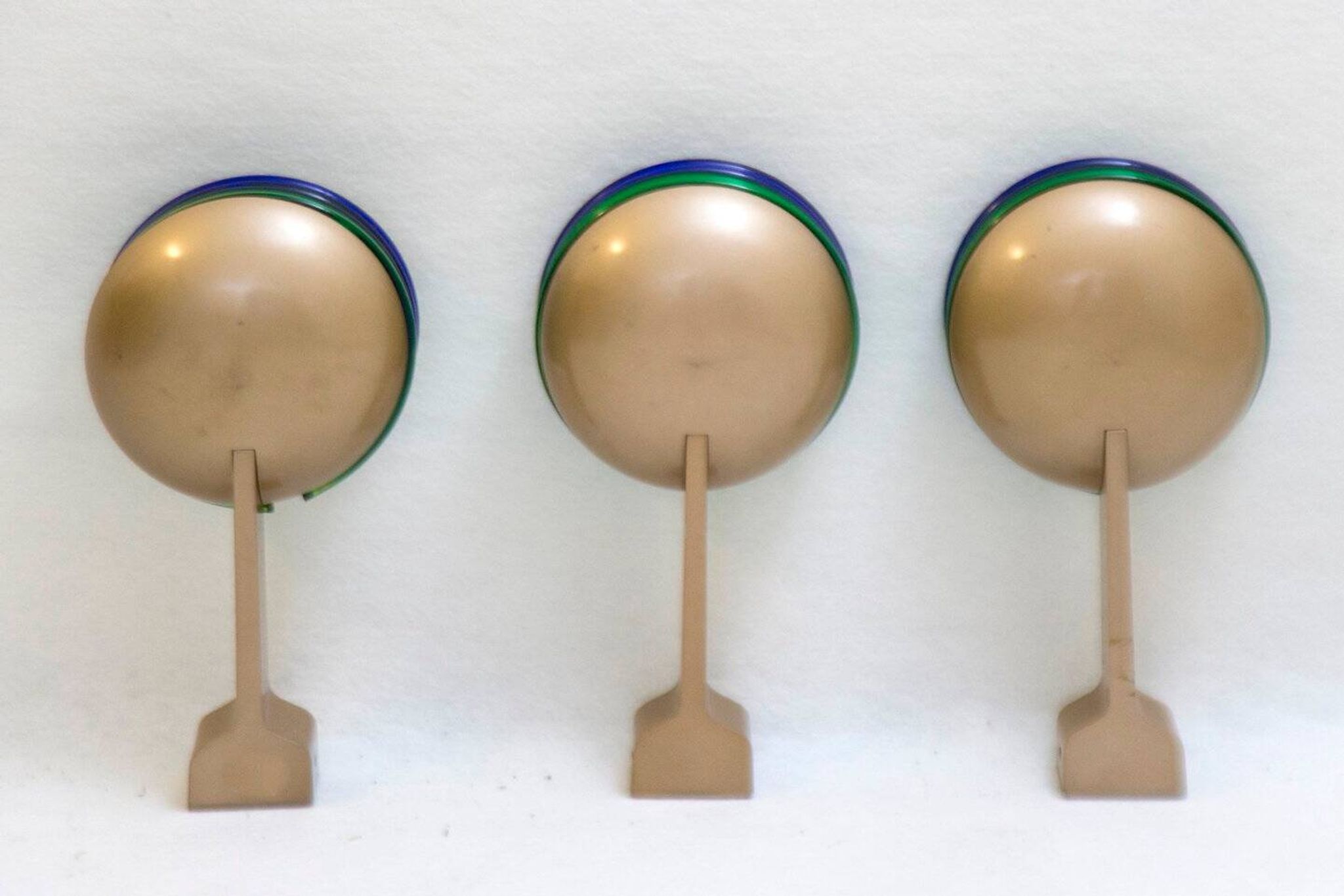 Ensemble de 3 appliques Murano - années 1980