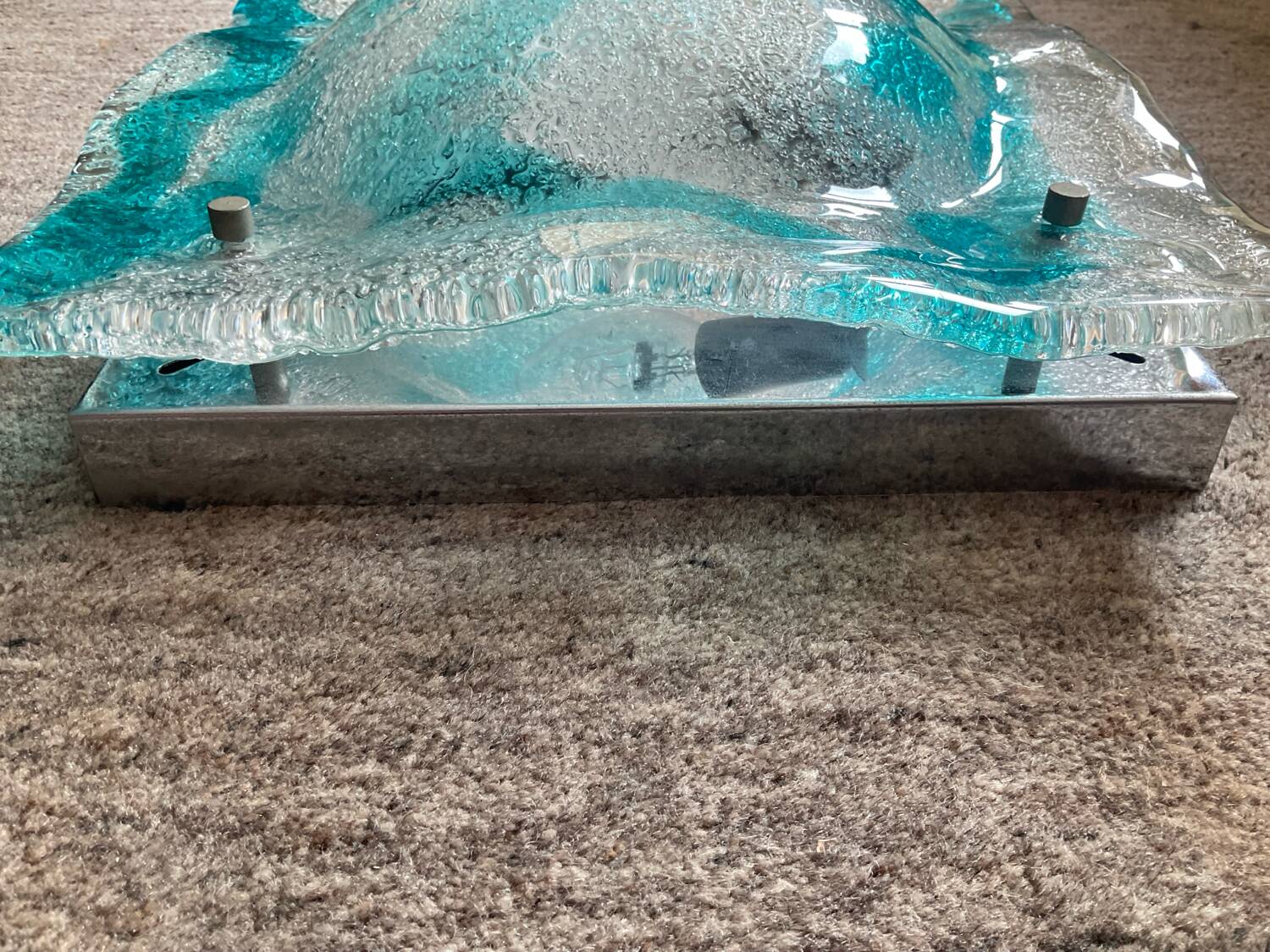 Applique Murano Mazzega en pâte de verre années 70